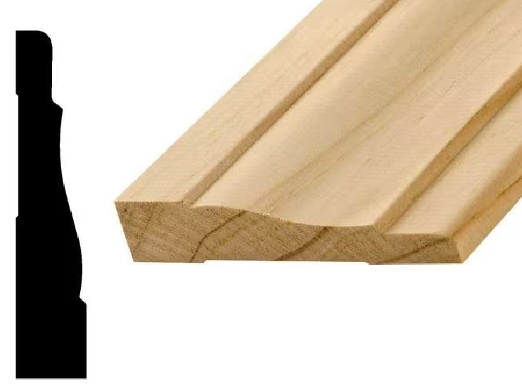 PC9554 wooden decorative moulding profile and drawing
