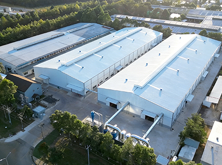 Aerial view of the Buildingwoods factory